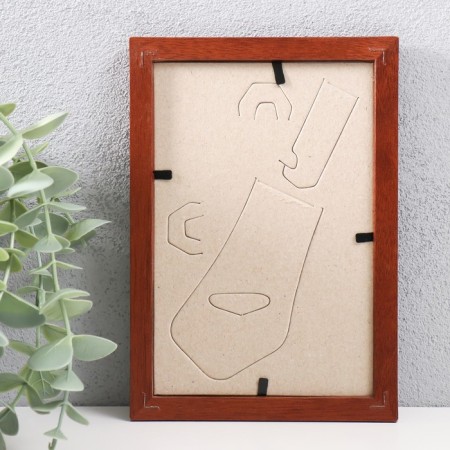 Photo frame MDF 10x15 cm, No. 5 "Simple", Italian walnut (plastic screen)-2