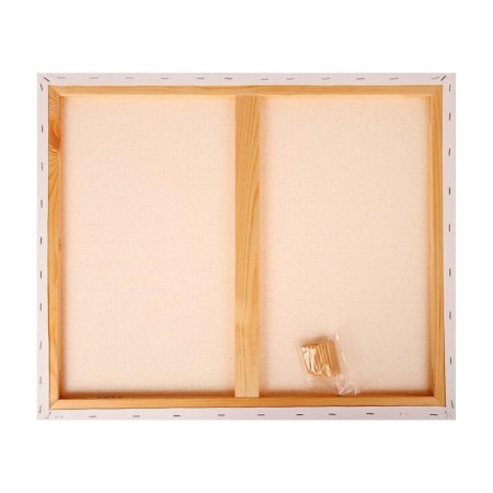 Canvas on the subframe, cotton 100%, 50 x 60 x 1.8 cm, acrylic soil, fine -grained "studio"-4