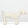 Dog raincoat, size XS (DS 18, OG 25-30, Osh 25 cm), white