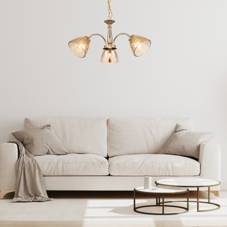 Suspension lamp 3x40W E27, size 56x56x56 cm-3
