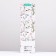 Package for the bottle "Flower combination", white 12 x 40 x 10 cm