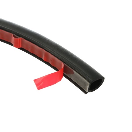 Doors seal in a car, o-shaped, 10 × 10 mm, self-adhesive, 5 m, black-2