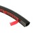 Doors seal in a car, o-shaped, 10 × 10 mm, self-adhesive, 5 m, black