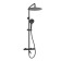 The shower system wasserkraft a288.160.078.bm Thermo, tropical shower, thermostat, black