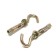 Steelrex anchor bolt, with a hook, galvanized, 8x45 mm, 100 pcs