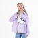 Youth backpack from textiles on a zipper, 3 pockets, waist bag, light pink color