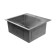 Moika Fabia Profi, 50x45 cm, cut, s = 3.0 and 0.8 mm, siphon with overflow + basket