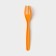 Plastic disposable plug "premium", 18 cm, 100 pcs/pcs, orange color