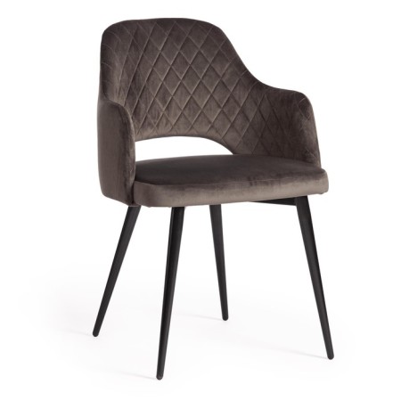 Valkyria Mod chair. 711 fabric/metal, 55x55x80cm, dark gray 14/black