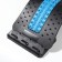 Massage for the back, three -level, 38 × 25 × 4 cm, blue color