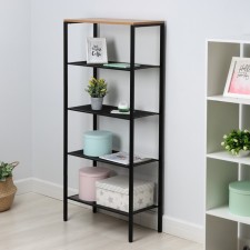 Toronto 25 rack, 67 × 30 × 146.5 cm, black color