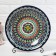 Largan Rishtan ceramics "Patterns", 33 cm, deep, blue