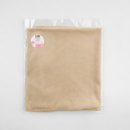 Patch plush, 50 × 50 cm, 220 g/m, beige color No. 34-6