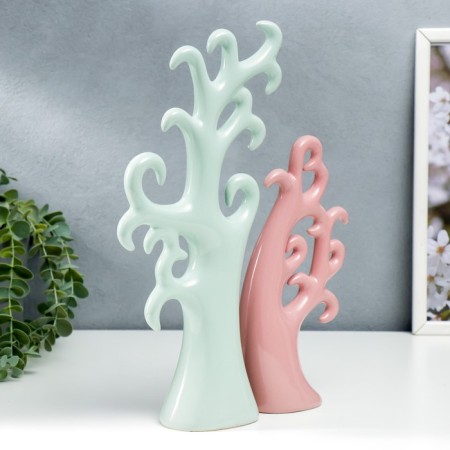 Souvenir ceramics "tree" marshmallow set 2 pcs 24x10 32x15 cm-1