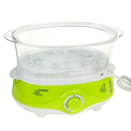 ANDEVER VITA-171 steamer, electric, 1000 watts, 11 l, 3 tiers, white-green-2