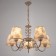 Luisa chandelier 5x40W E14 white+gold 60x60x31 cm Bayerlux