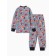 Pajama for the boy "Machine", gray color, height 98