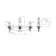 Timo ADELIA 6021/04F sink mixer, two -wound, black antique