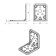Corner Fit Tundra Krep, reinforced, 62x62x50x2 mm, zinc, in packaging 1 pc.