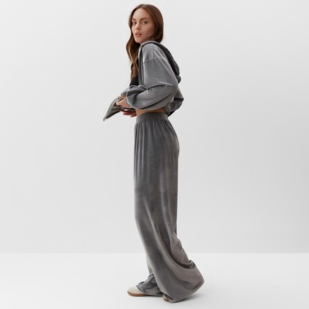 Women's costume (sweatshirt and trousers) KAFTAN PLUSHY p. 48-50, gray-1