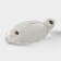 Bunny Golden Dolyana dish, 21 × 8 × 6 cm, white color