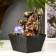 The desktop fountain from the network, the backlight "Bronze Ganesha and lotuses" 22x13x13 cm