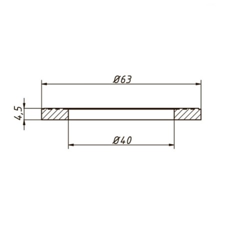 Layer ORIO PP-1032, D = 63 mm, output neck, 1 pc.-3