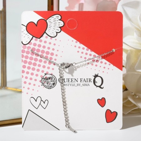Pens "envelope" with a message, color silver, 46 cm-3
