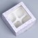 Capley box, confectionery packaging with a window, 4 cells "Pattern", 16 x 16 x 10 cm