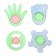 Set of rattles "Tenderness", 4 pcs., Baby me