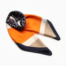 Women's scarf minku 70*70 cm, orange