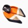 Women's scarf minku 70*70 cm, orange