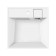 Sink over the washing machine Uperwood NAOMI, 60x60 cm, white