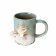 Ceramic "Bunny" mug, 350 ml, blue color