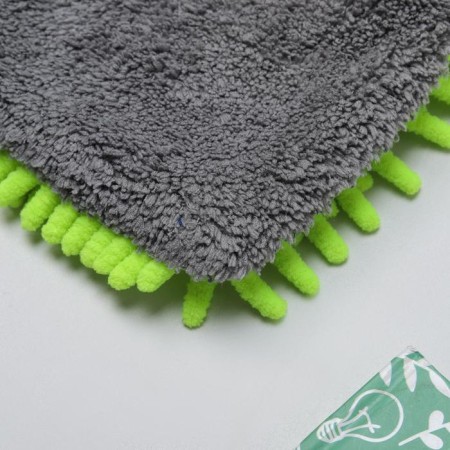 Raccoon's delicate cleaning mittens, 22 × 15 cm, 47 g, microfiber book bilateral-4