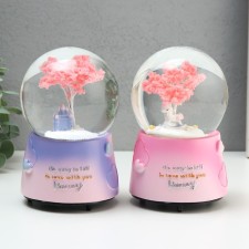 Souvenir polystone water ball music and spins 
