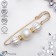 Marshmallow "marshmallow" 7 cm, white color in gold