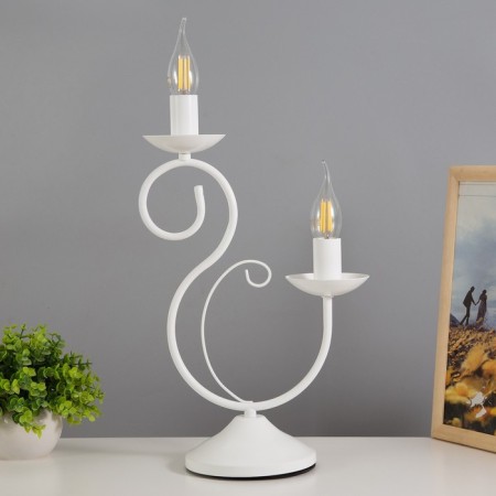 Lale table lamp 2x15W E14 White Risalux