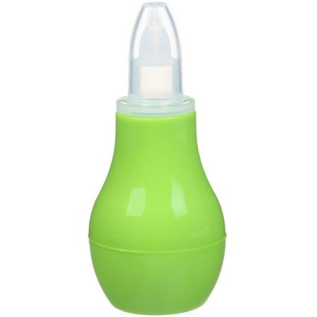 Children's nasal aspirator, with a cap, green color-3