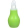 Children's nasal aspirator, with a cap, green color