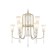 Crystal chandelier with Ambrella Light, Traditional, TR3248, 9HE14, beige, gold