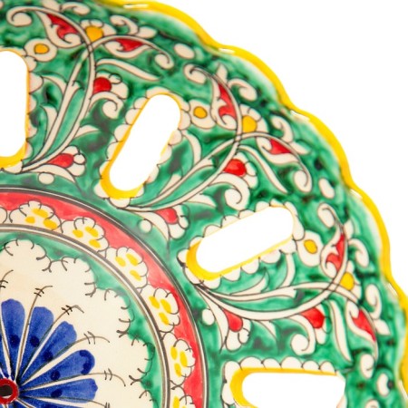 Rishtan ceramics "Flowers", 25 cm, mix-3