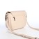 Female bag on a valve, beige color
