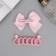 Suzi hair set (clamp 8 cm, 6 elastic bands 2.5 cm) stars, pink