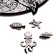 Puzzle wooden figured "Ocean power", black and white