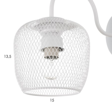 Bra "Birra" 1xe27 40W white 15x26x23 cm-7