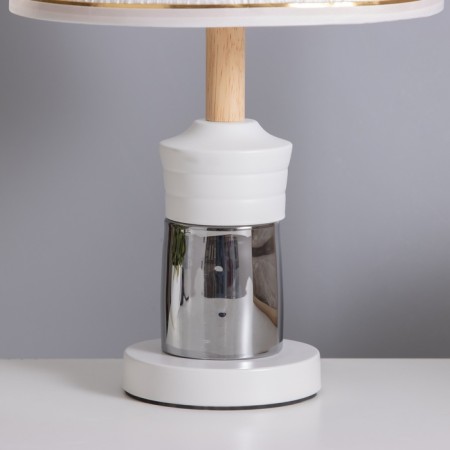 Table lamp "Louise" 1x40W E27 1x5W LED black/smoky 25x25x43cm-3