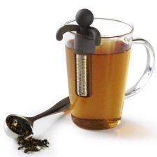 Buddy tea brewing container, black color
