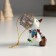Souvenir Polystone Snowman "Snowman with a watering can on the head, holds a garland" 6x5x6 cm