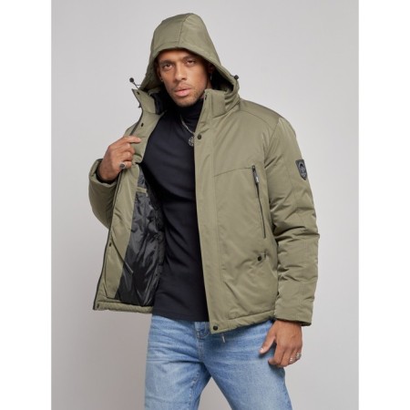 Sports male winter, size 58, khaki color-4